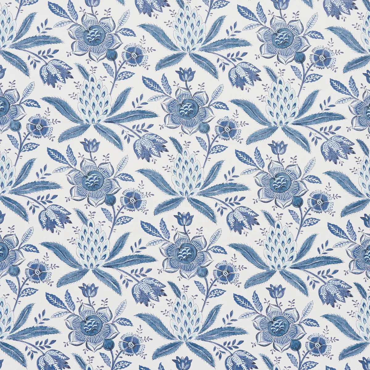 Lafayette Botanical Wallpaper - Cornflower