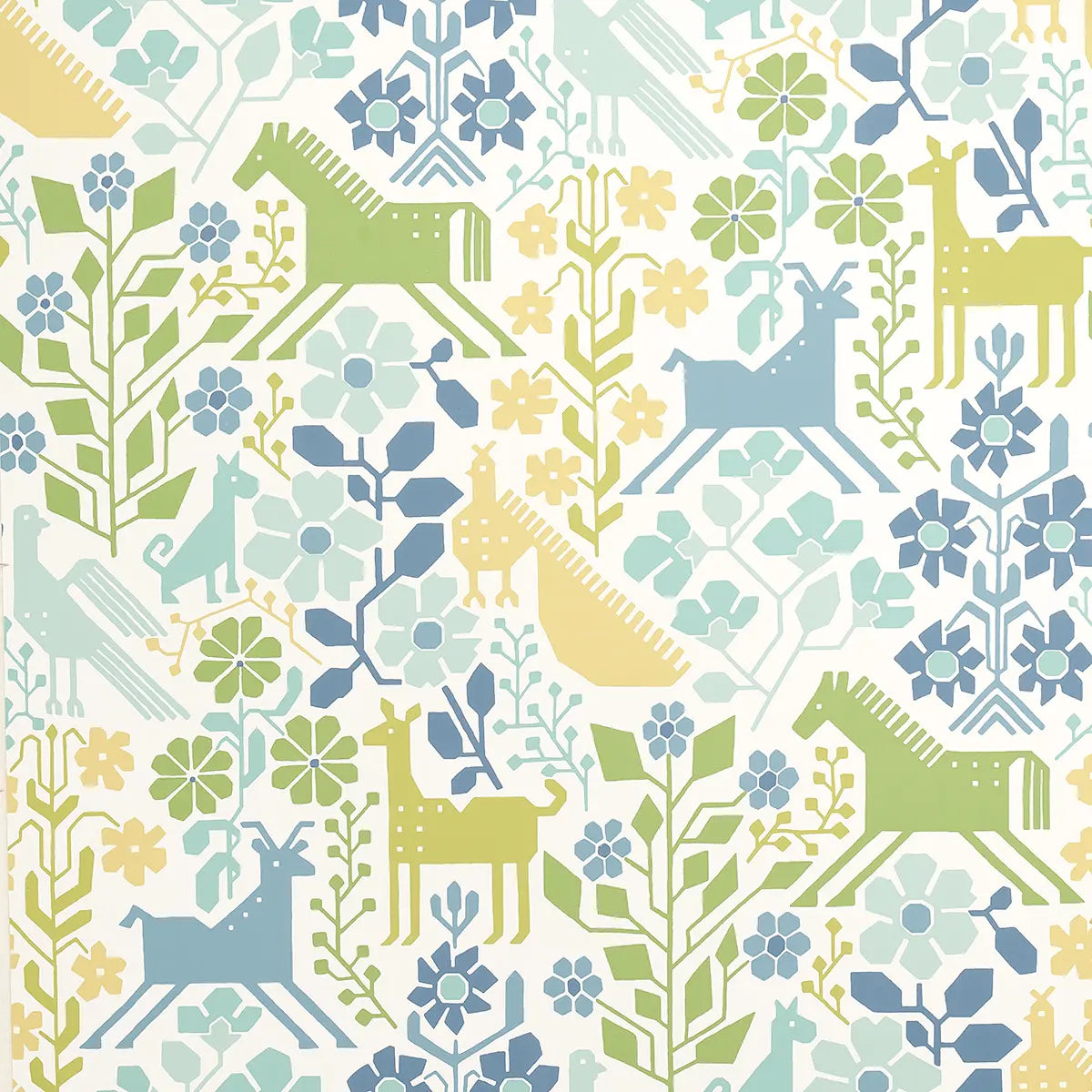 Lupita Wallpaper - Blues And Greens