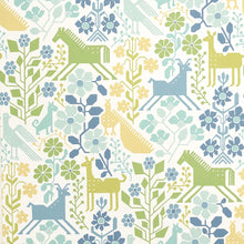Load image into Gallery viewer, Lupita Wallpaper - Blues And Greens