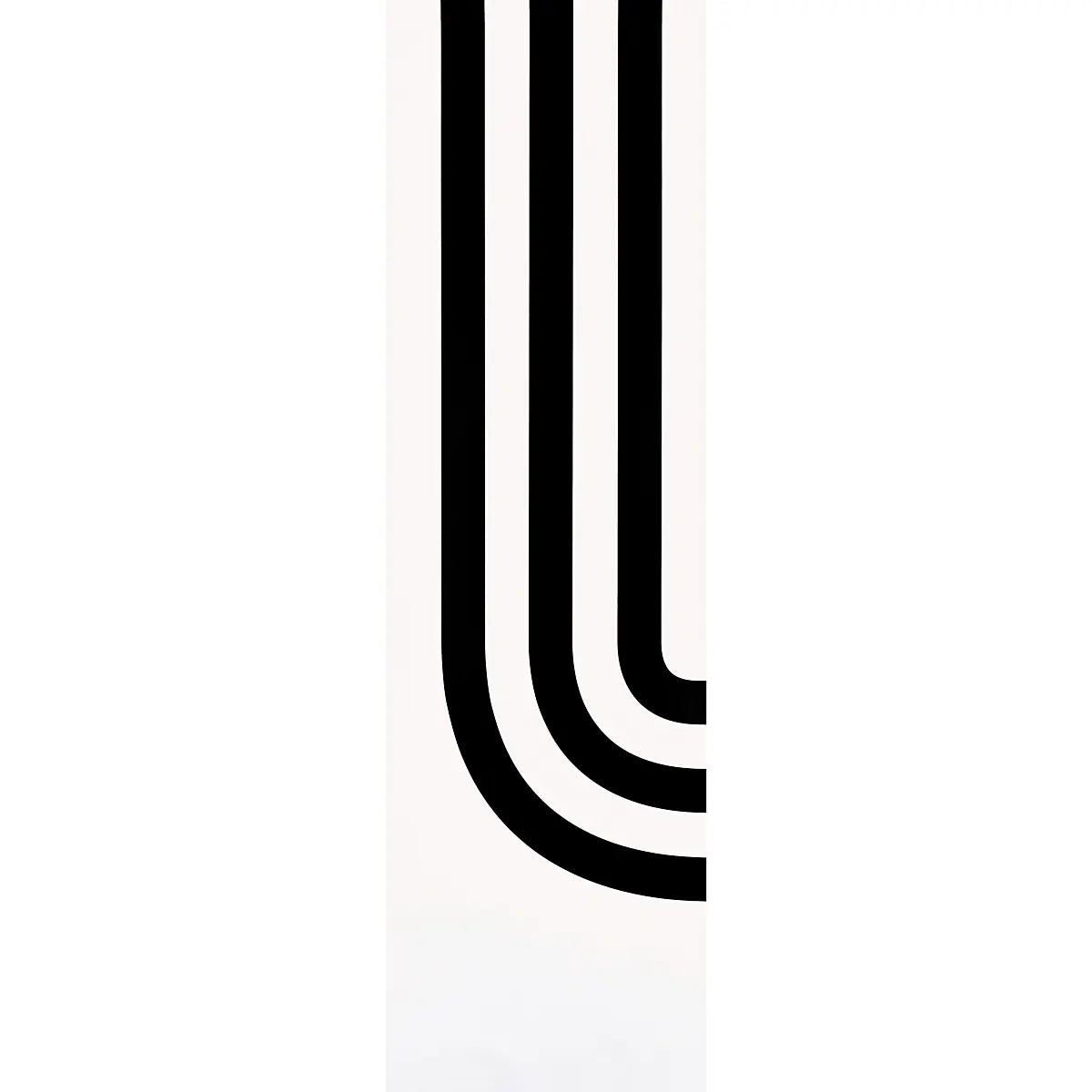 Virginia Panel A Wallpaper - Black