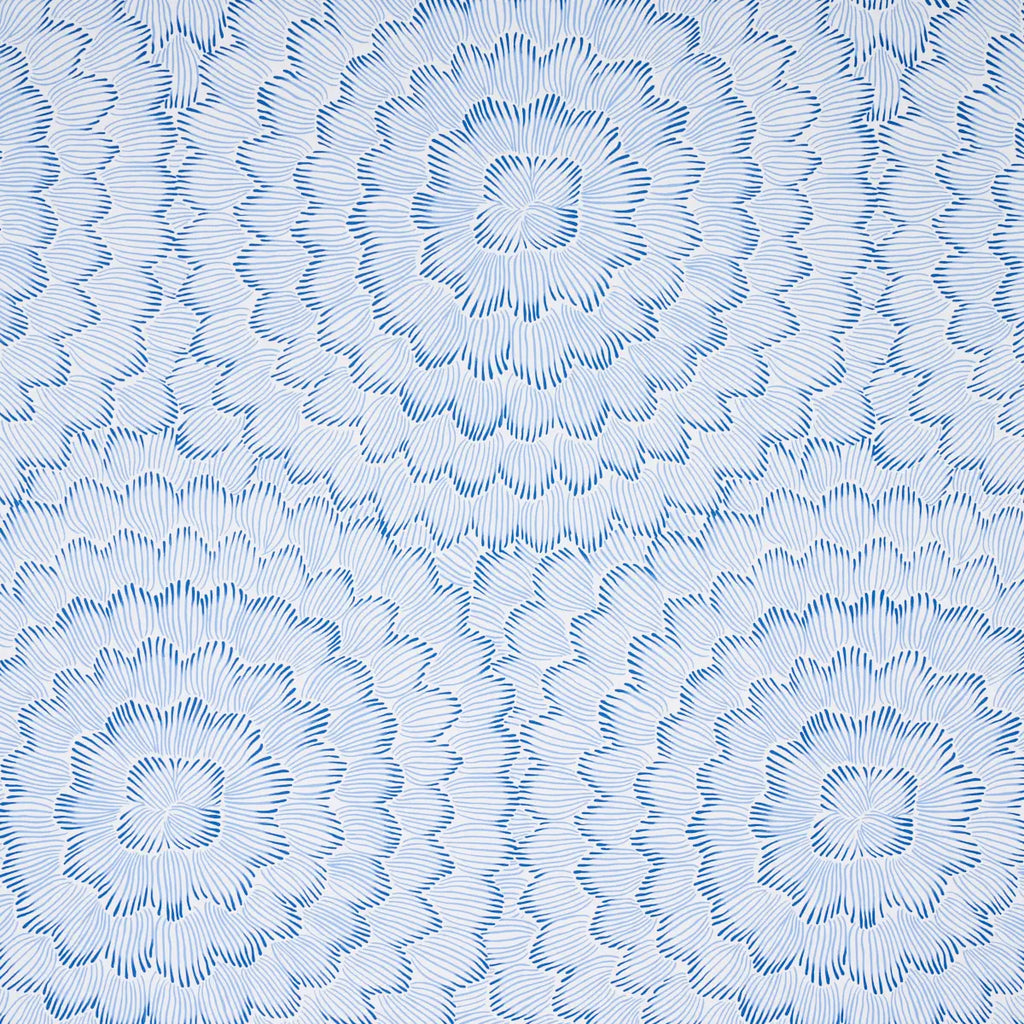 Feather Bloom Wallpaper - Blue