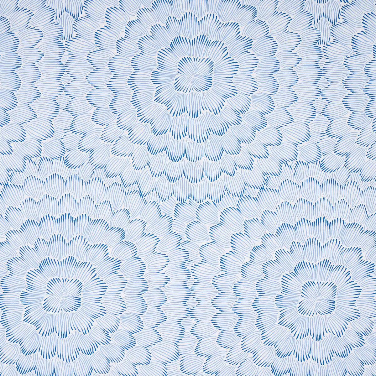 Feather Bloom Wallpaper - Blue