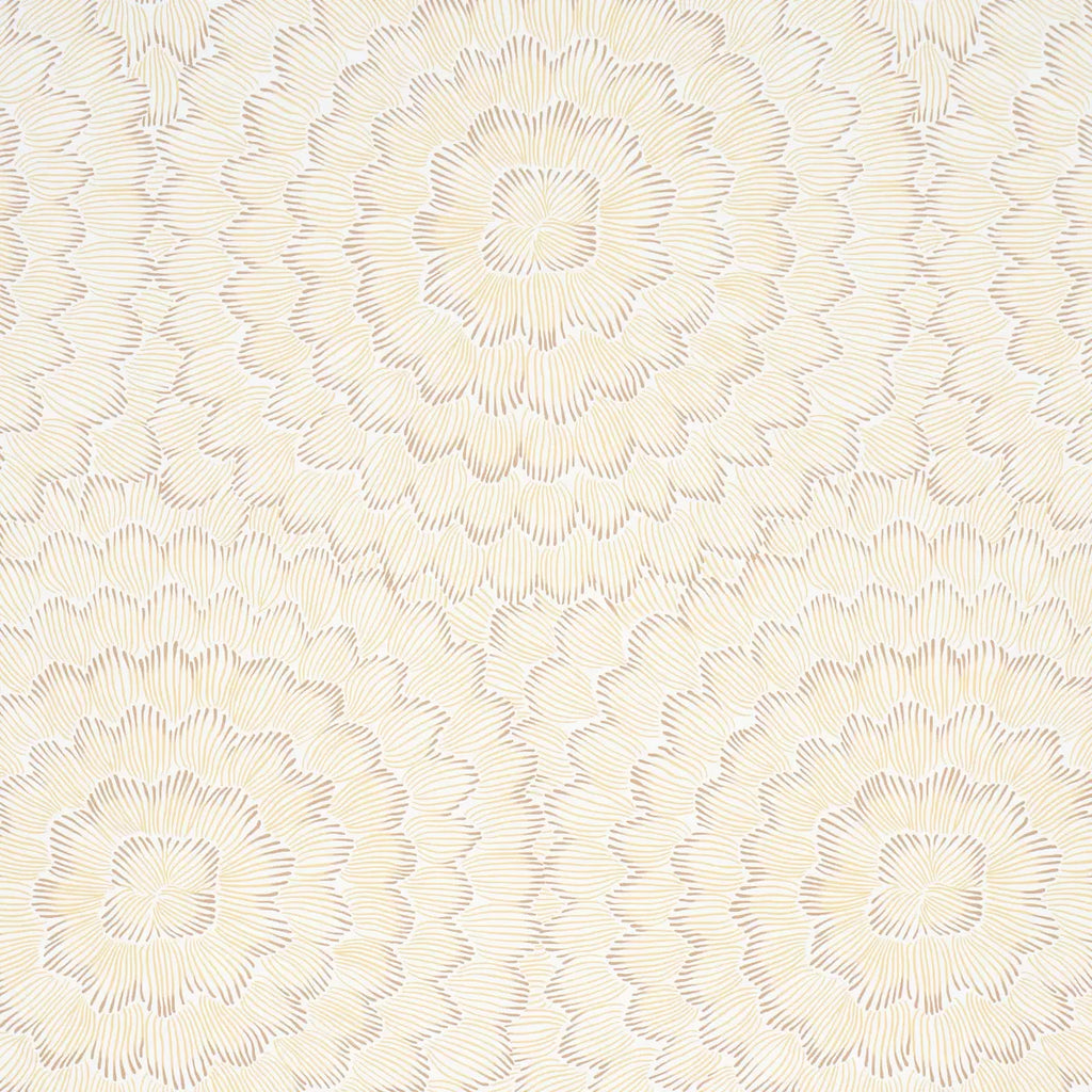 Feather Bloom Wallpaper - Mustard