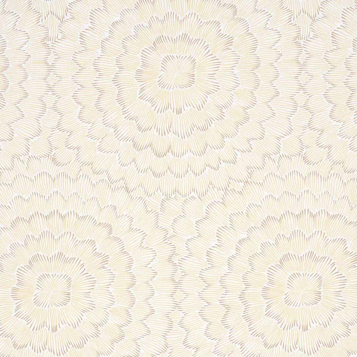 Feather Bloom Wallpaper - Mustard