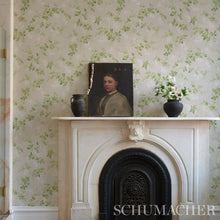 Load image into Gallery viewer, Garden Gate Wallpaper in an interior setting