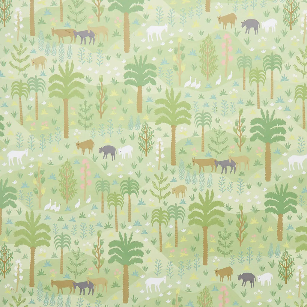 Las Colinas Wallpaper - Green