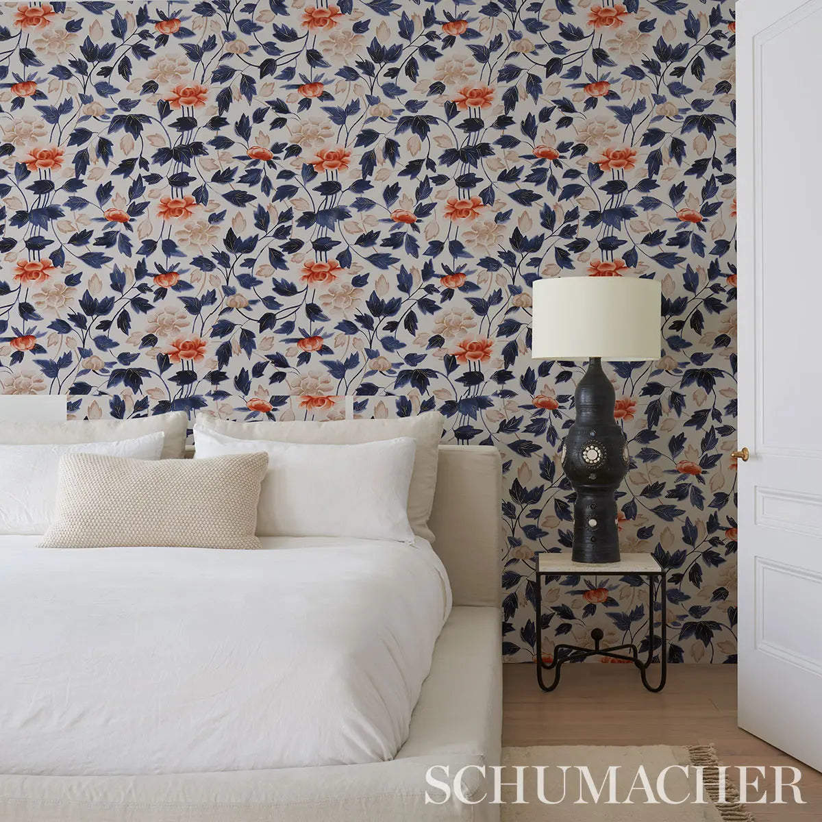 Imari Wallpaper in an interior setting