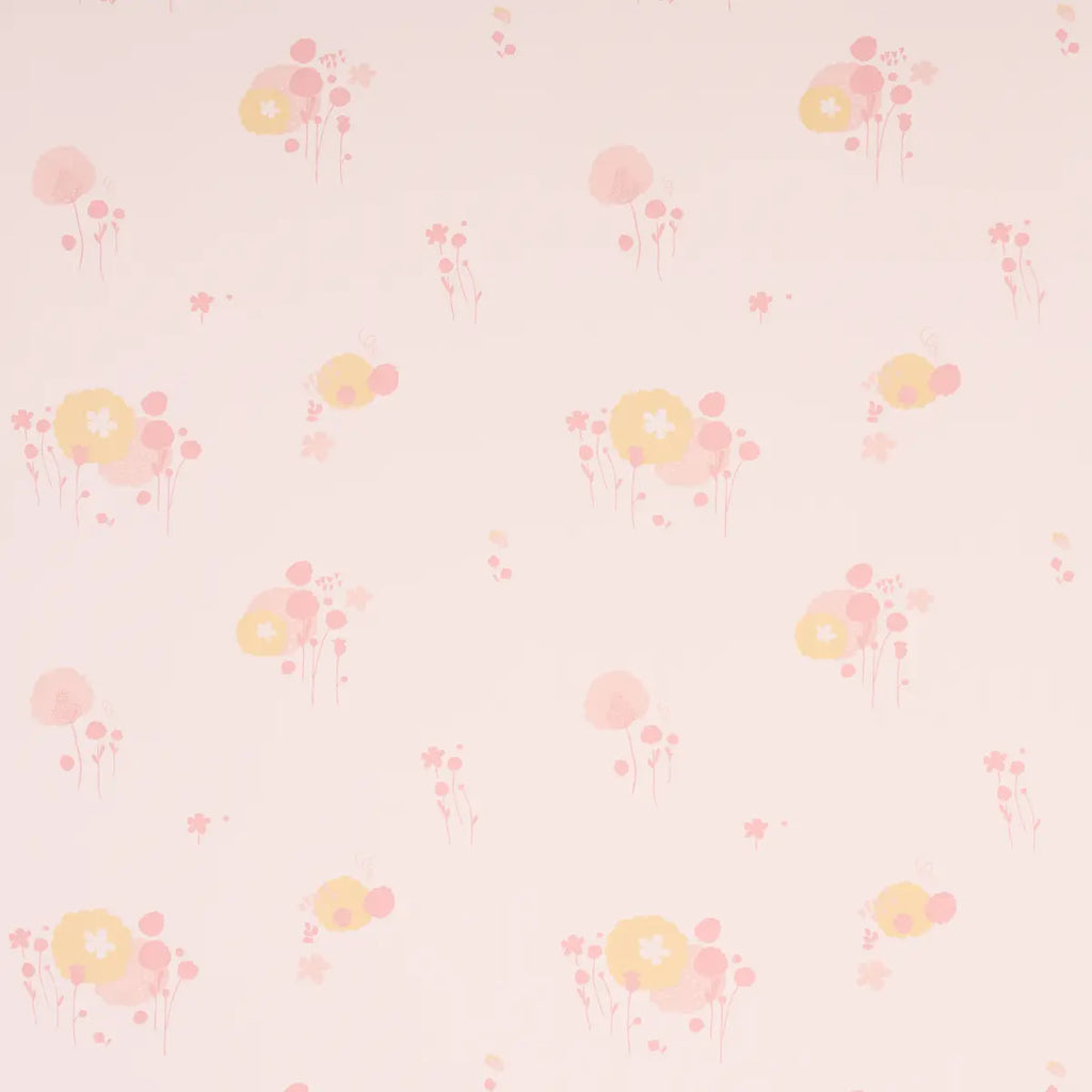 Pom Pom Forest Wallpaper - Blush