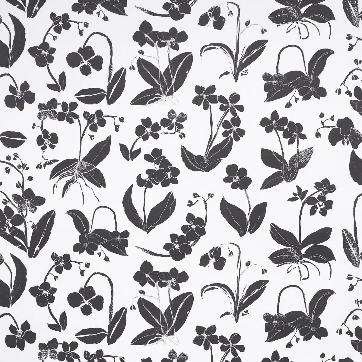 Orchids Have Dreams Wallpaper - Soft Black