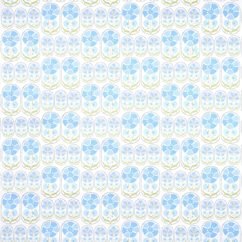 Anjuna Floral Wallpaper - Sky