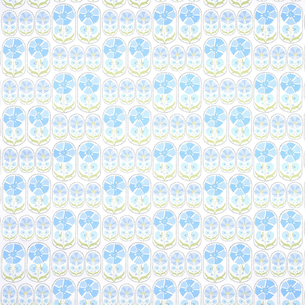 Anjuna Floral Wallpaper - Sky