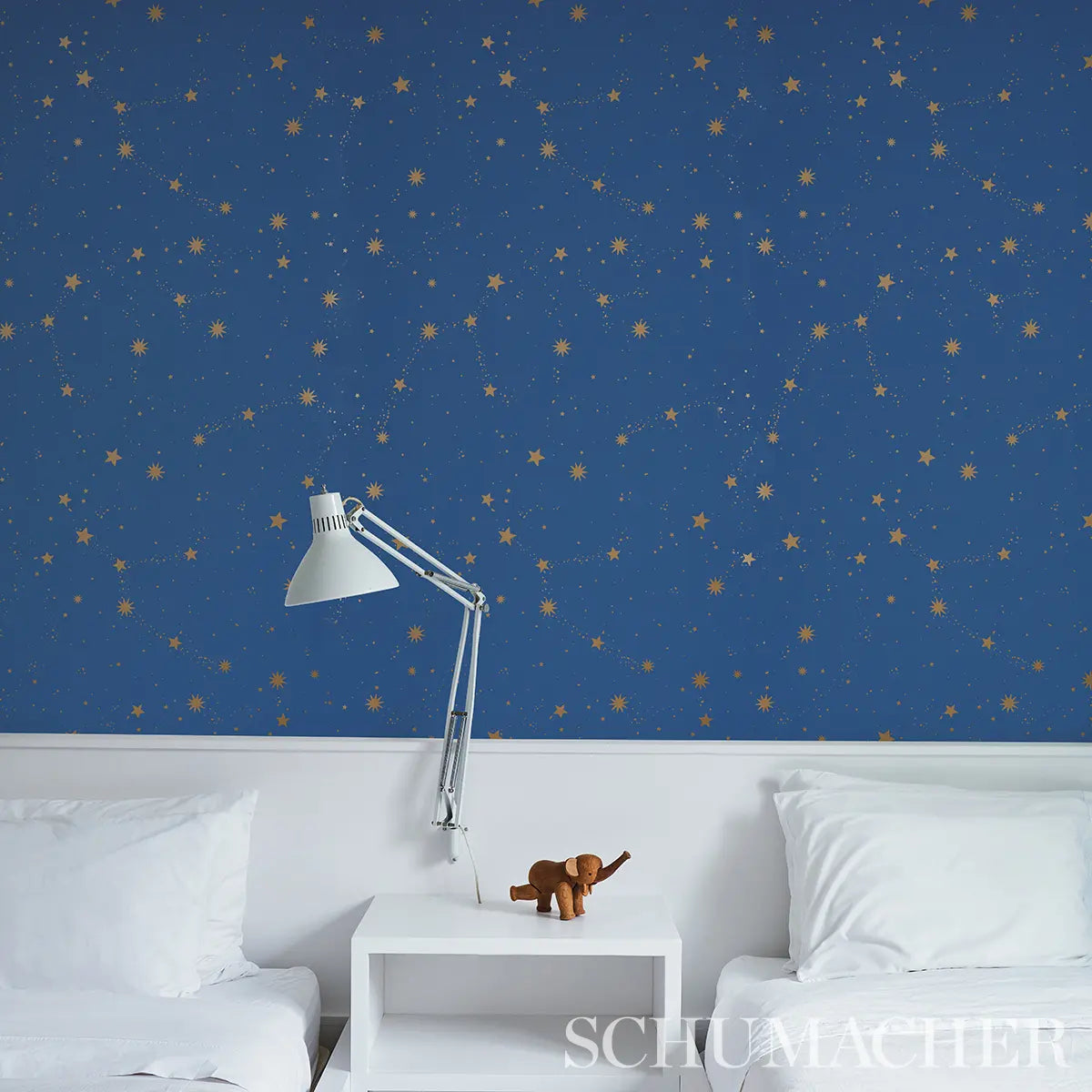 Scattered Stars Wallpaper in an interior setting