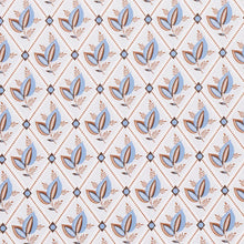 Load image into Gallery viewer, Basile Trellis Wallpaper - Delft &amp; Sepia