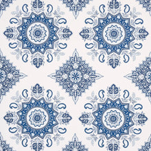 Load image into Gallery viewer, Montecito Medallion Wallpaper - Indigo