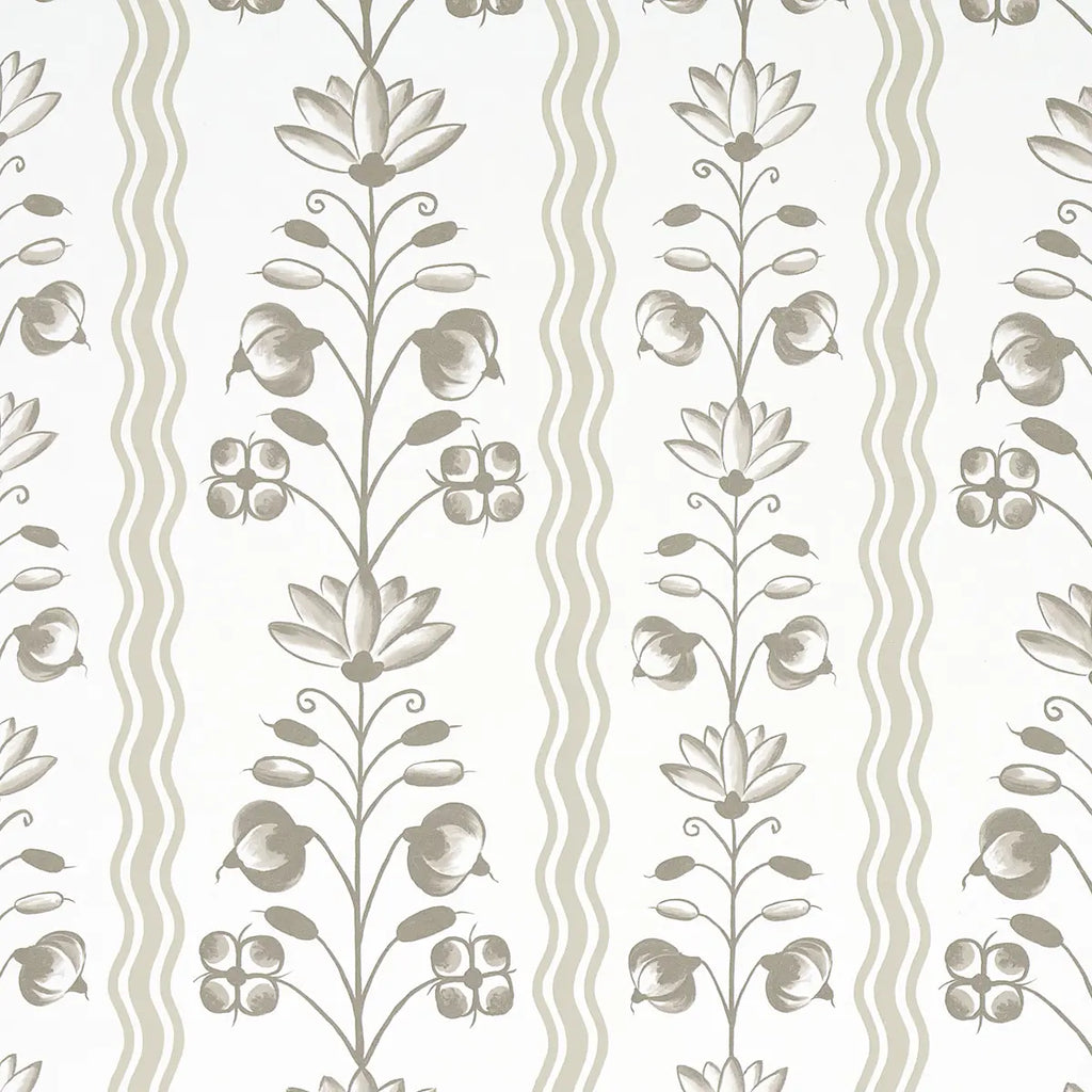 Delft Waves Wallpaper - Neutral