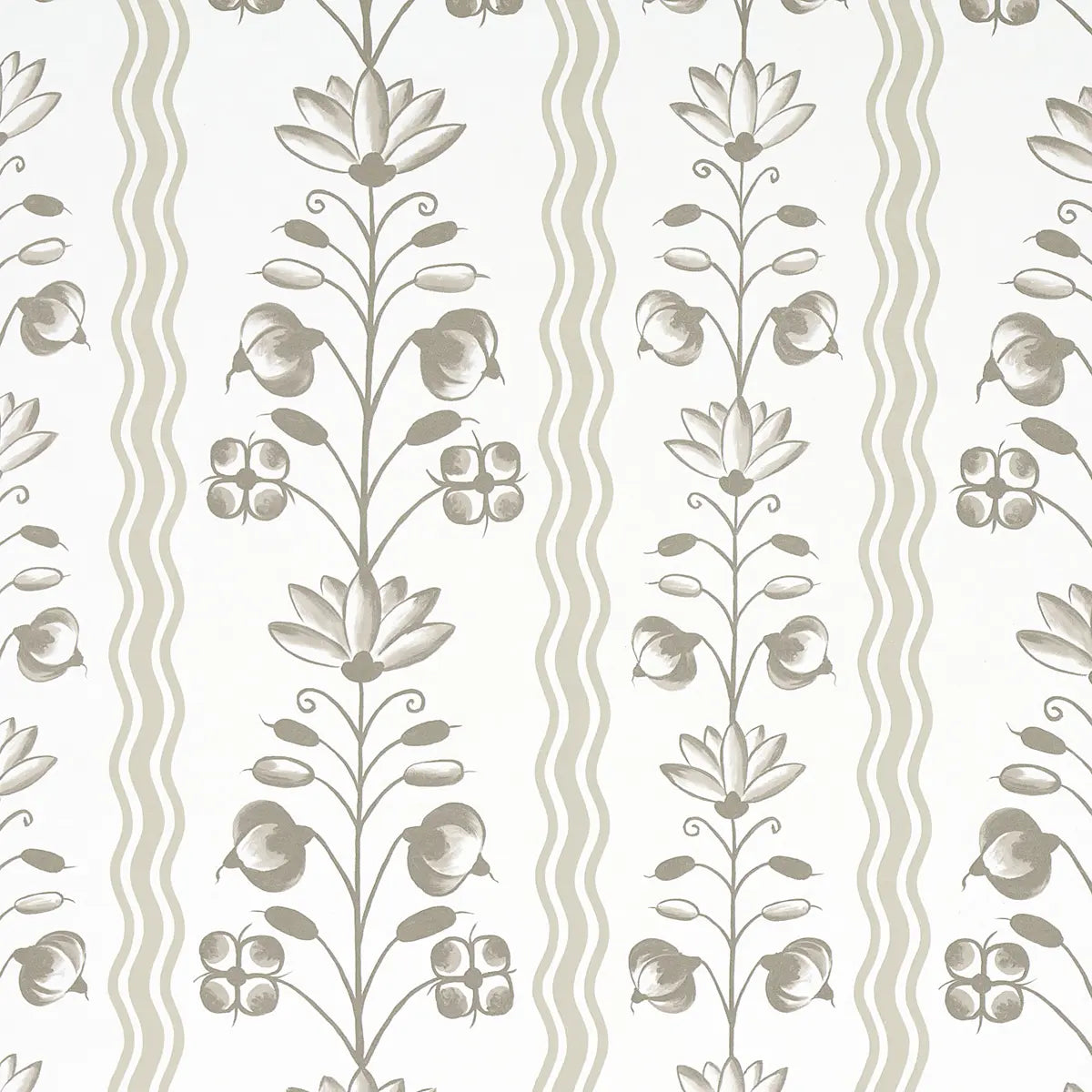 Delft Waves Wallpaper - Neutral