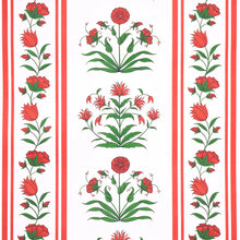 Load image into Gallery viewer, Poppy Stripes Wallpaper - Red