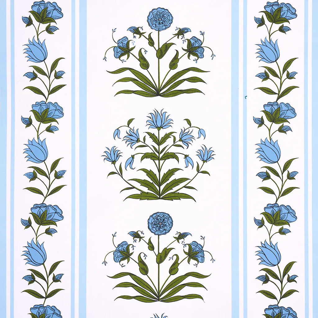 Poppy Stripes Wallpaper