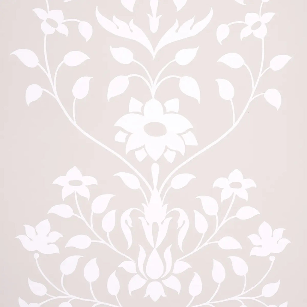 Jaipur Mughal Flower Wallpaper - Neutral