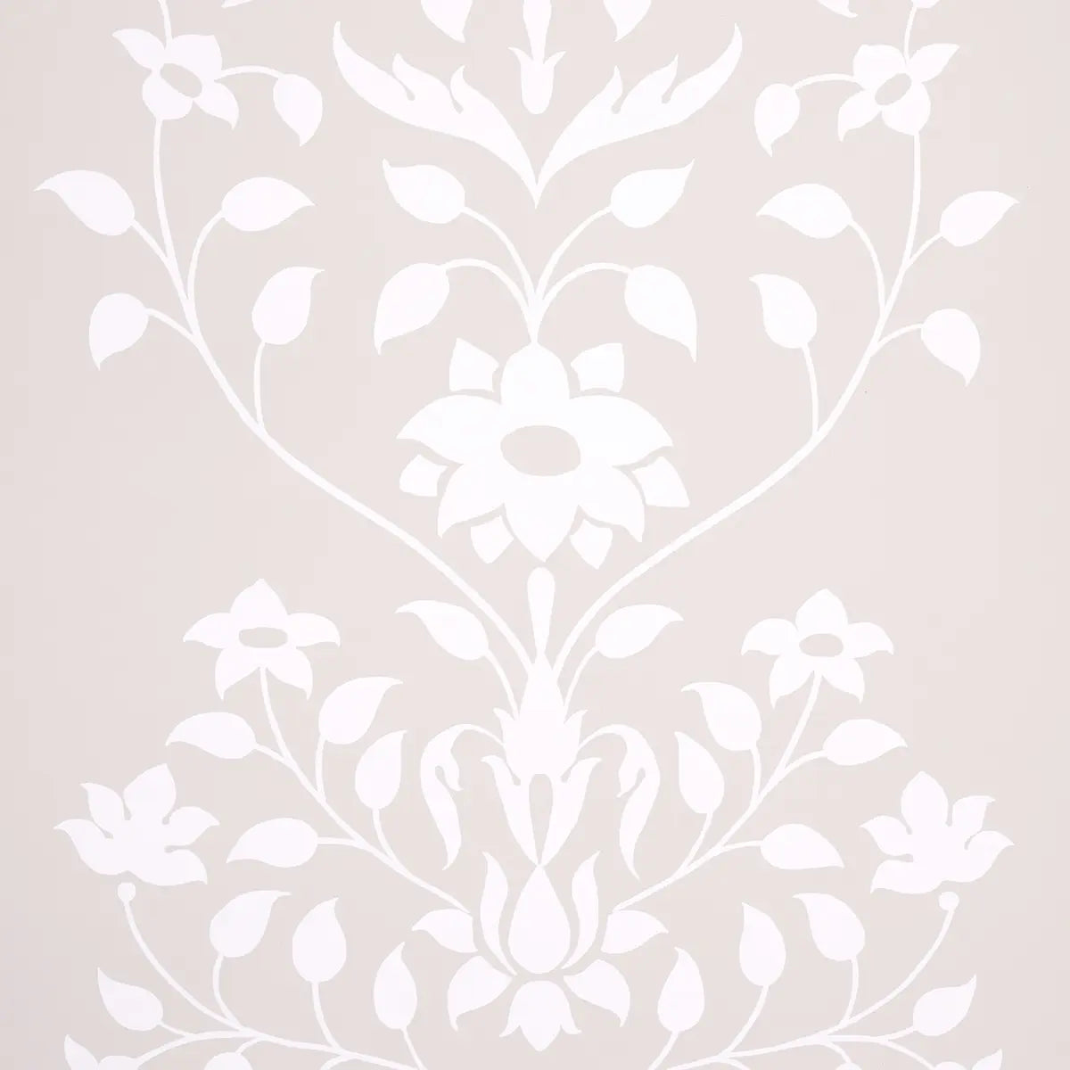 Jaipur Mughal Flower Wallpaper - Neutral