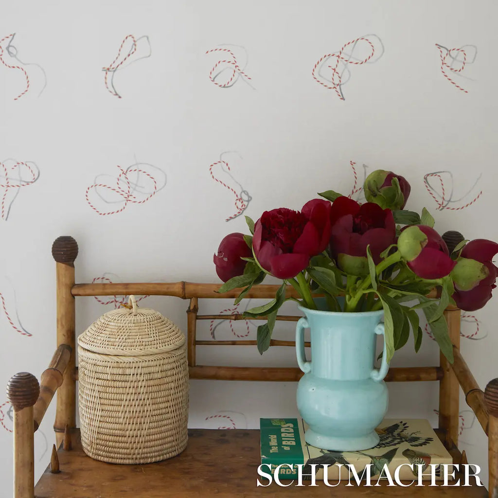Butcher String Wallpaper in an interior setting