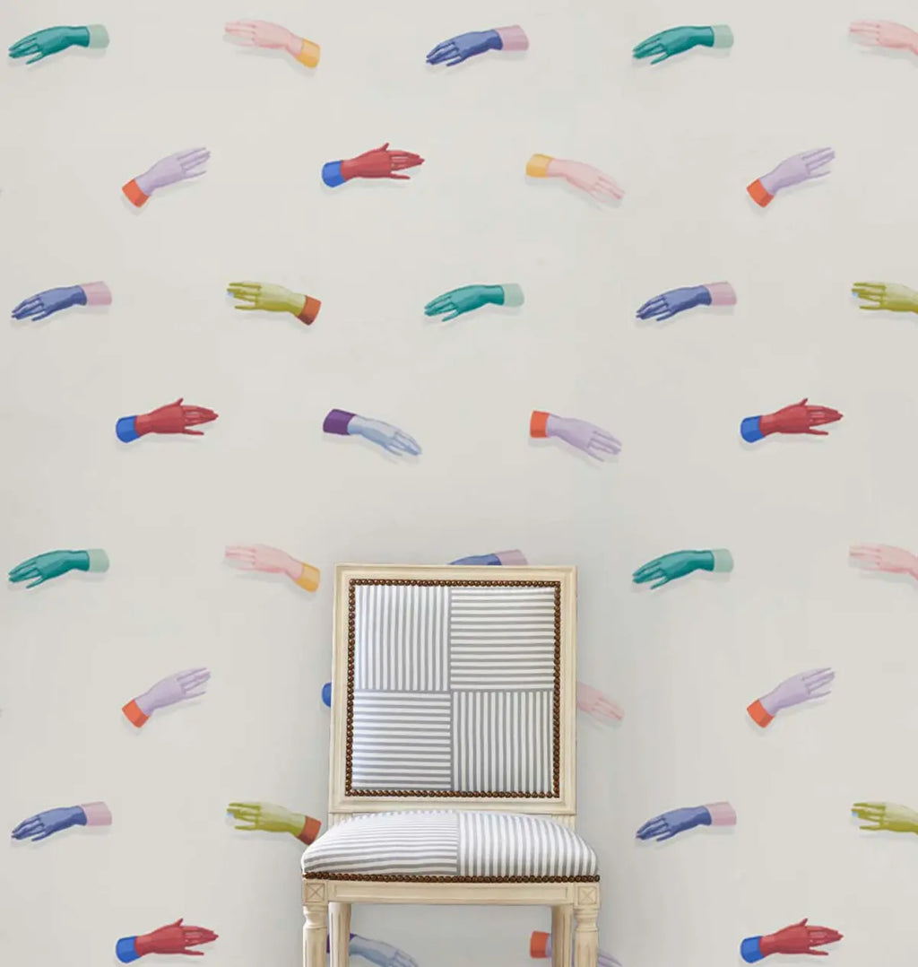 Manos Wallpaper in an interior setting