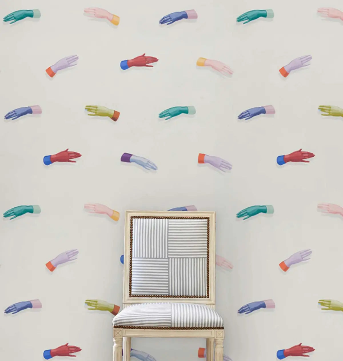 Manos Wallpaper in an interior setting