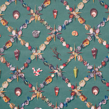 Load image into Gallery viewer, Grotto Treillage Wallpaper - Multi On Teal