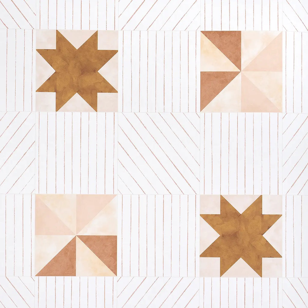 Alexander Wallpaper - Terracotta & Warm Peach