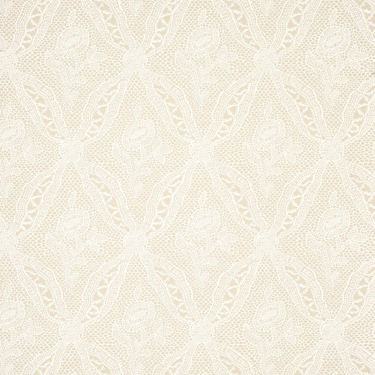 Cosette Lace Wallpaper - Sand