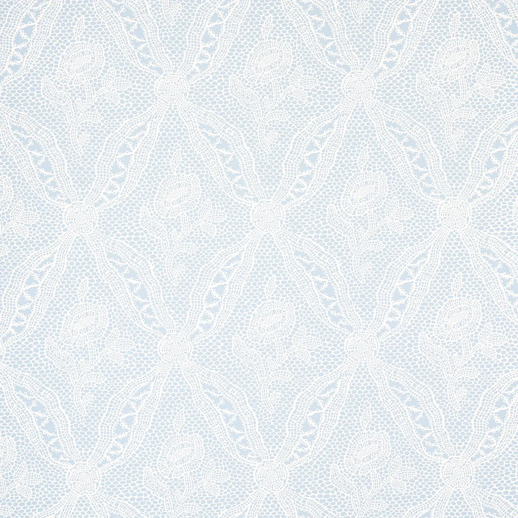 Cosette Lace Wallpaper - Cornflower