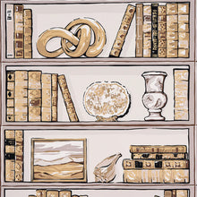 Load image into Gallery viewer, Natalie’s Library Wallpaper - Mocha