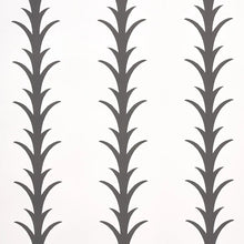 Load image into Gallery viewer, Acanthus Stripe Wallpaper - Carbon On Ivory