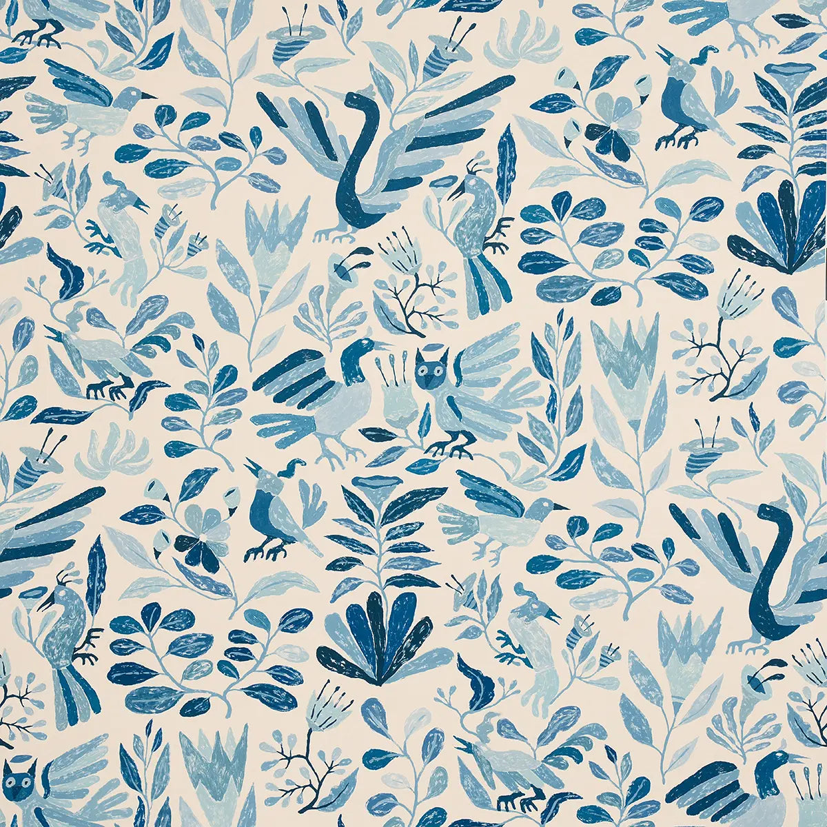 Canopy Wallpaper - Blue Birds