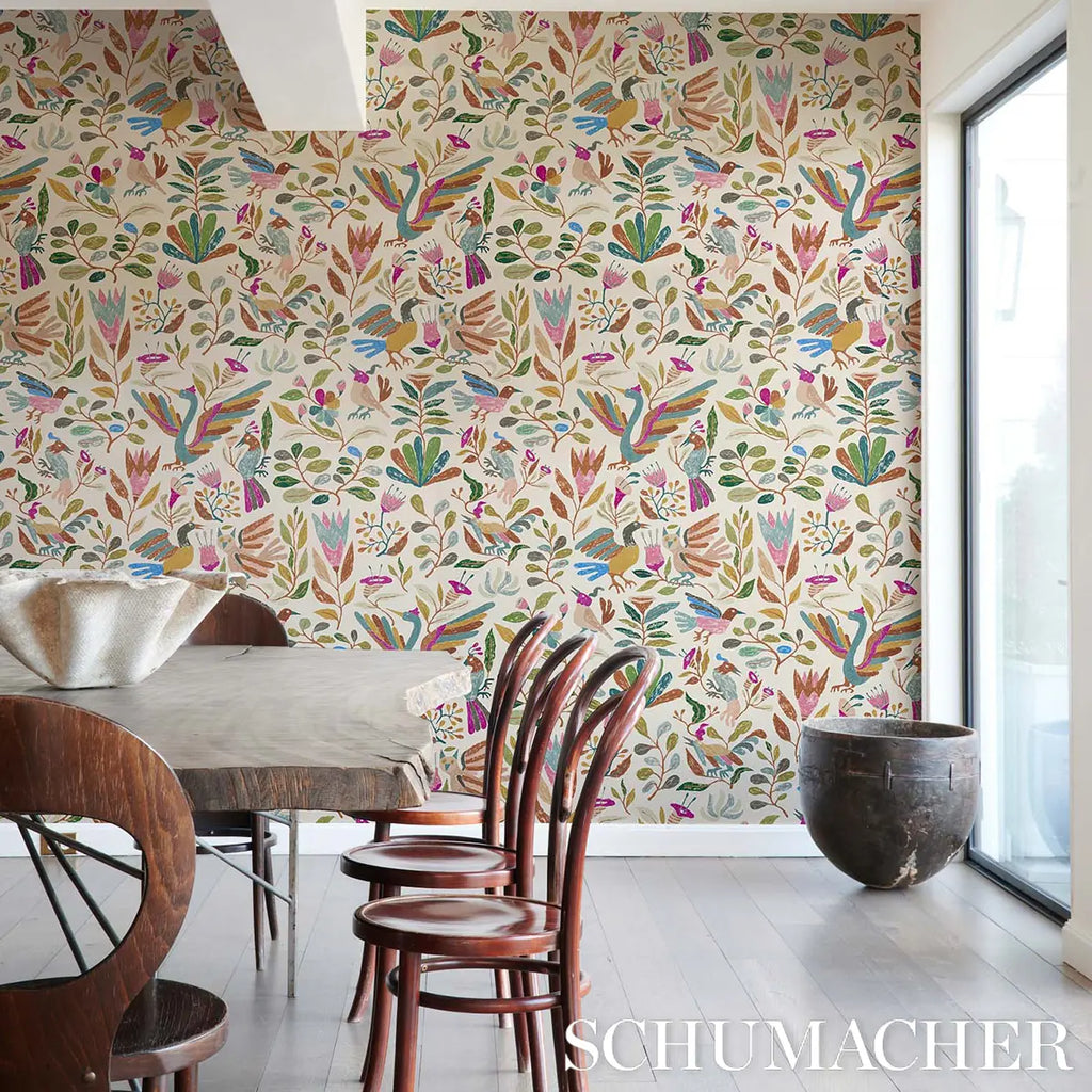 Canopy Wallpaper in an interior setting