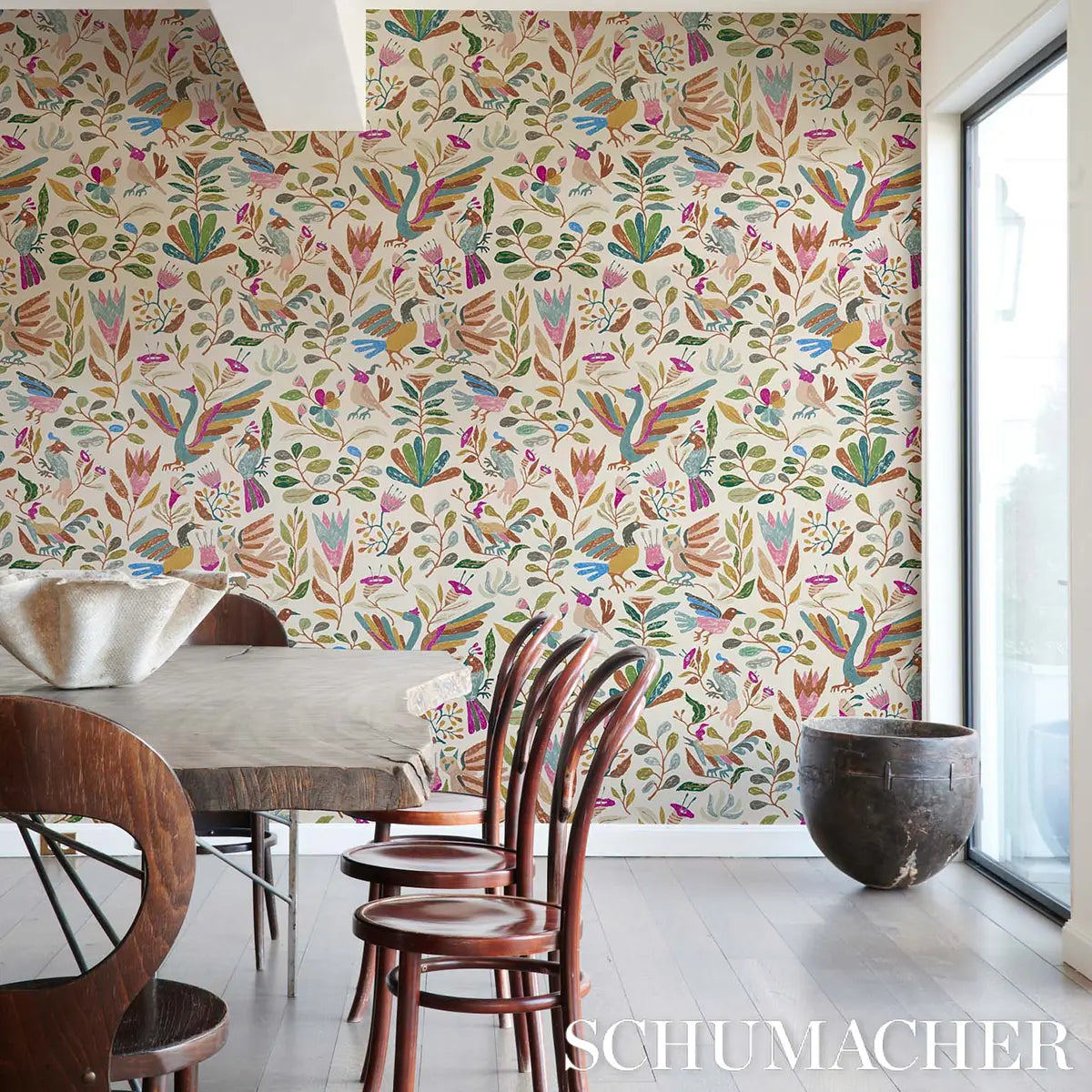 Canopy Wallpaper in an interior setting