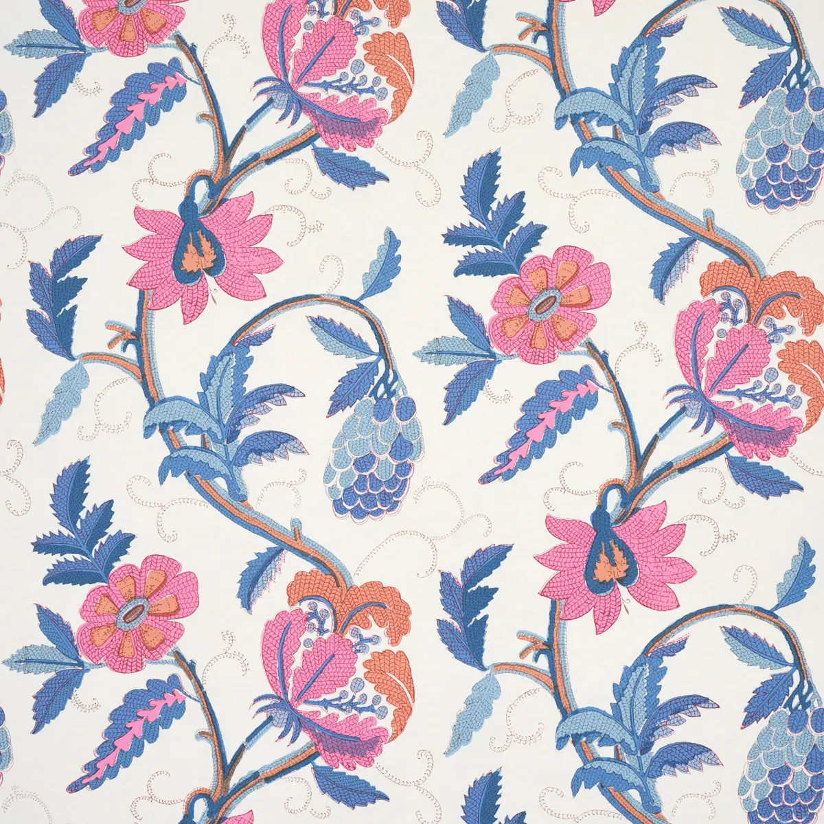 Indali Wallpaper - Rose & Indigo