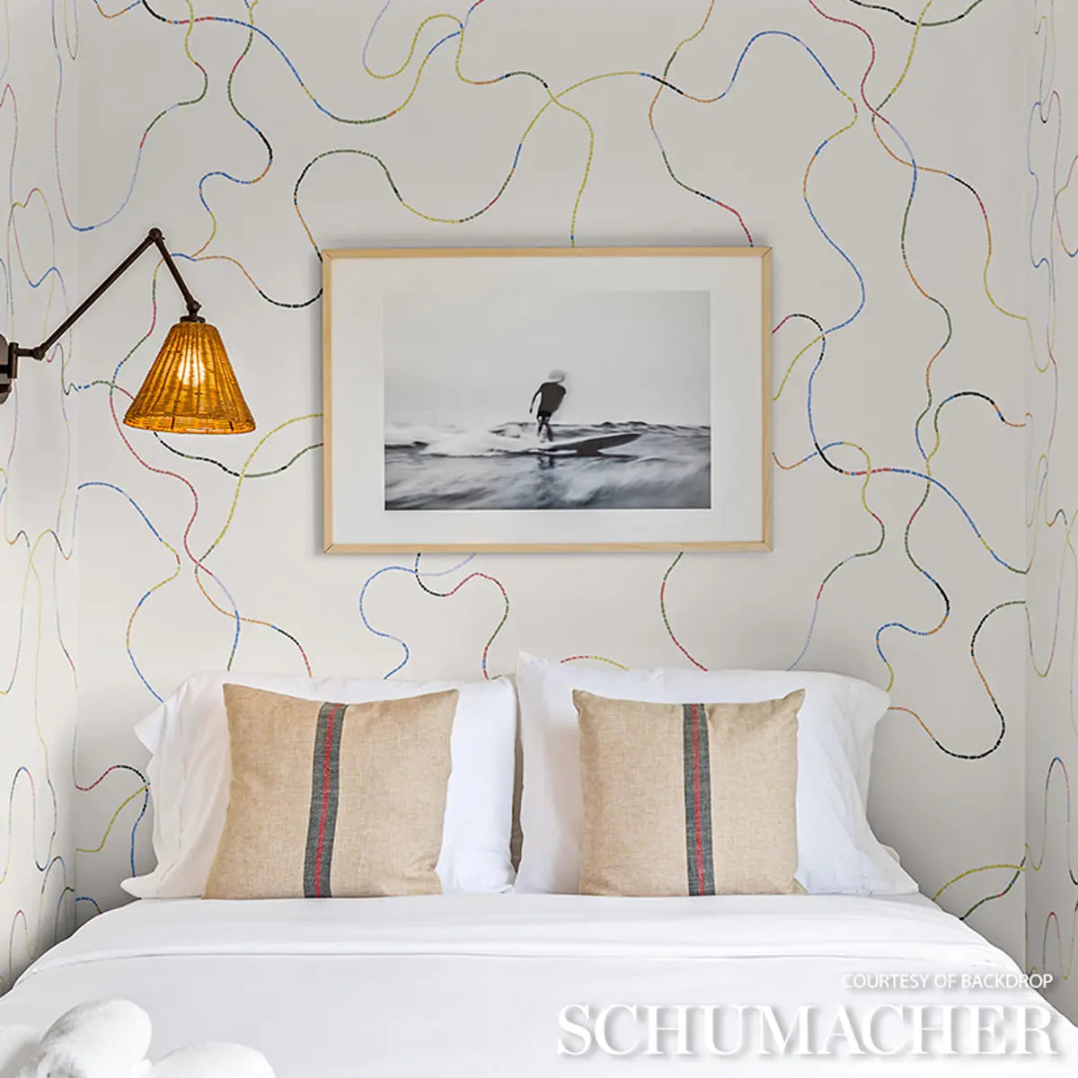 Turini Wallpaper in an interior setting