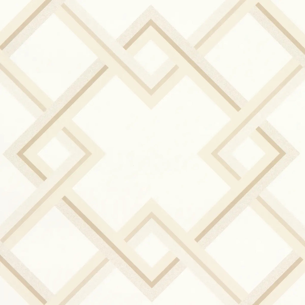 Mah Jong Wallpaper - Light Ivory