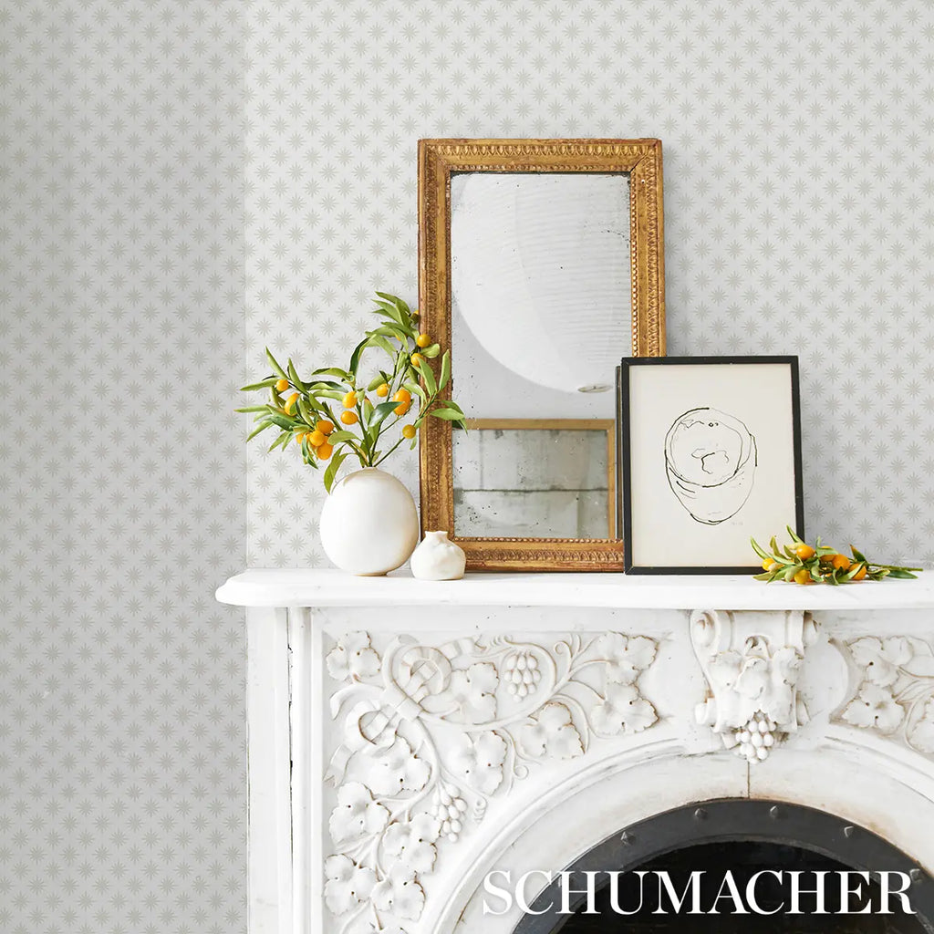 Star Anise Wallpaper in an interior setting