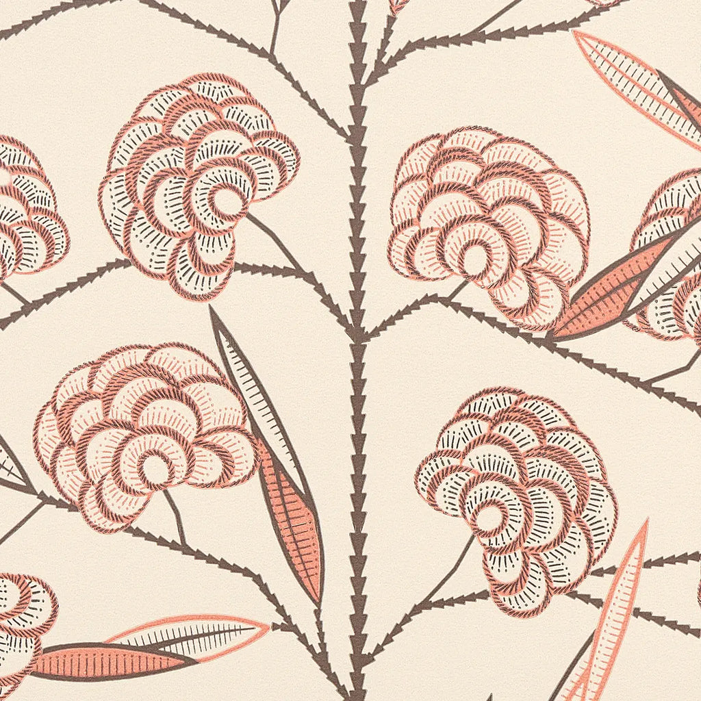 Jacob's Tree Wallpaper - Old Rose