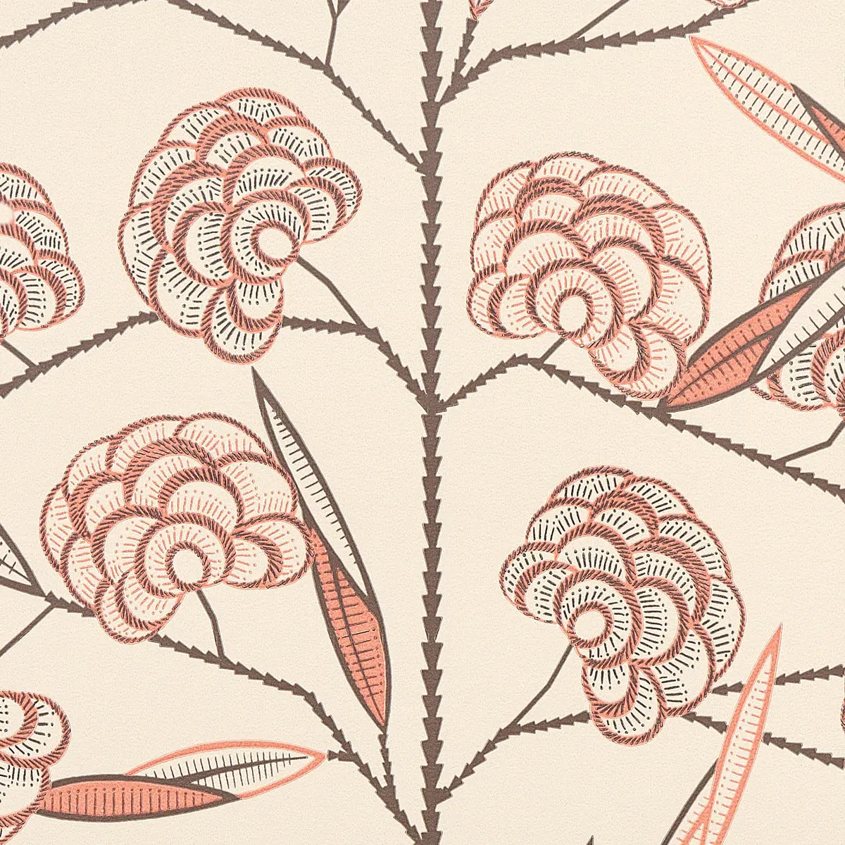 Jacob's Tree Wallpaper - Old Rose