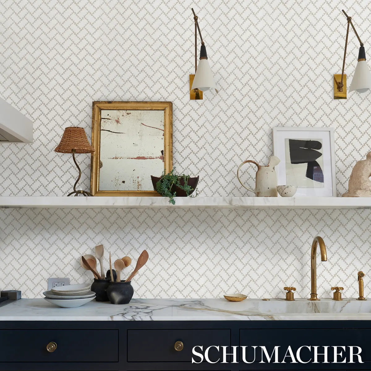Parterre Wallpaper in an interior setting