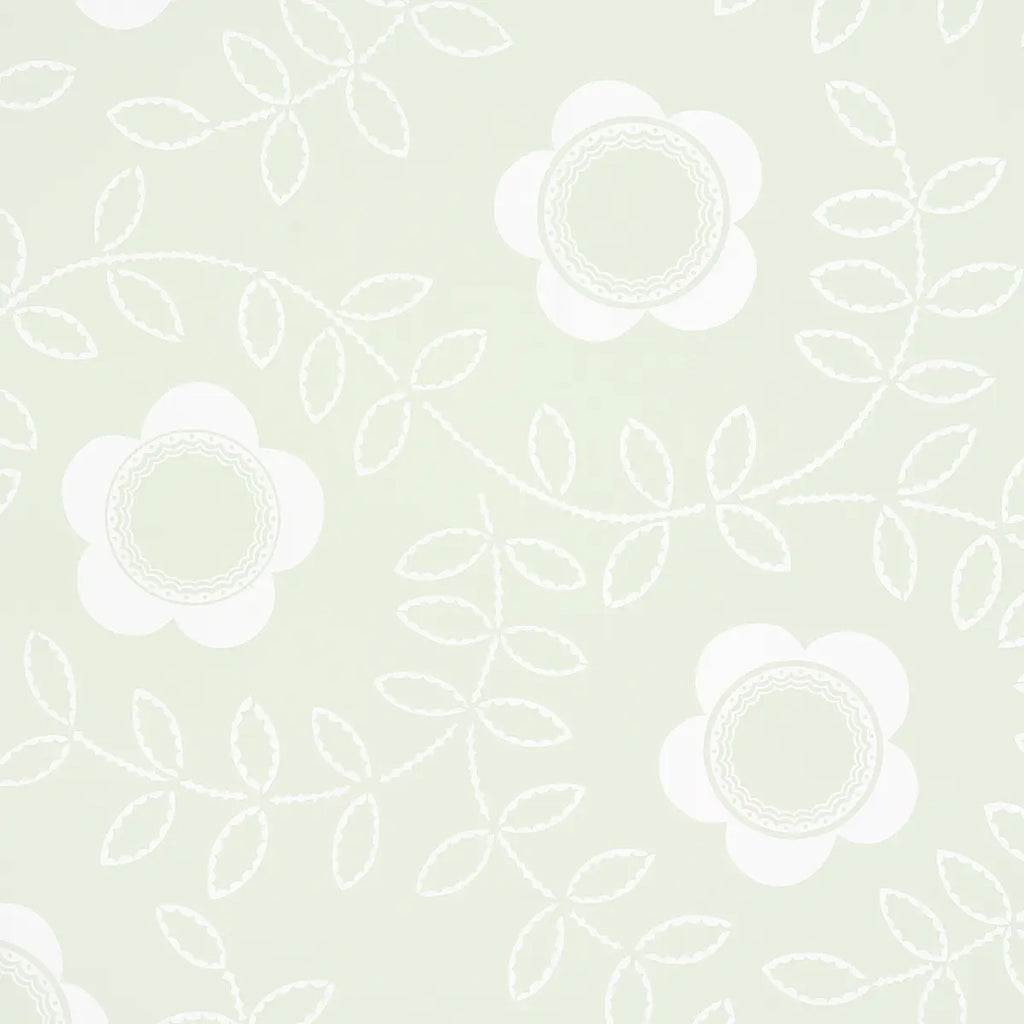 Tudor Rose Wallpaper - Pistachio