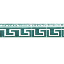 Load image into Gallery viewer, Azulejos Border Wallpaper - Emerald