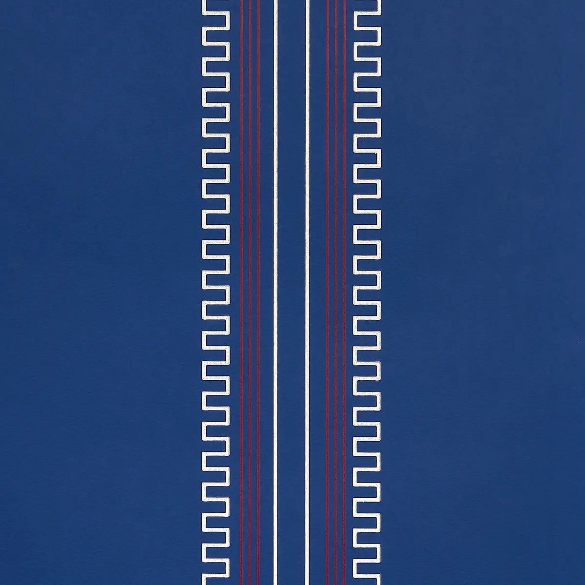Greco Stripe Wallpaper - Navy