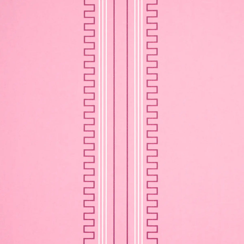 Greco Stripe Wallpaper - Pink
