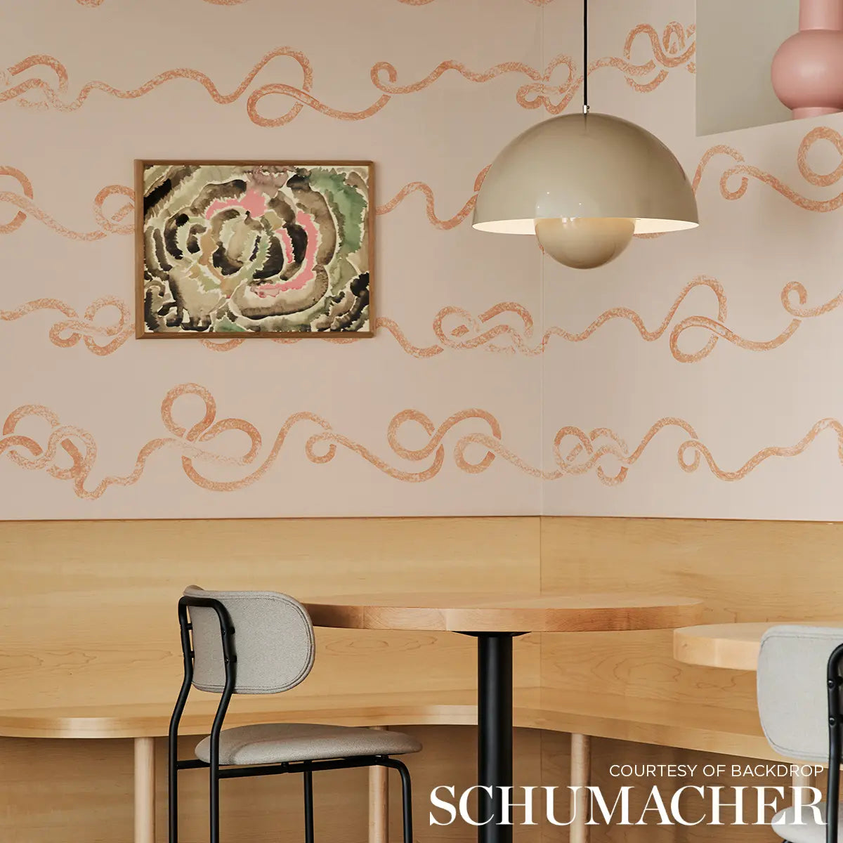 Rhapsody Wallpaper in an interior setting