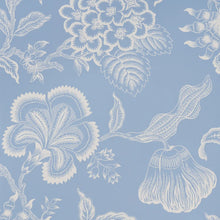 Load image into Gallery viewer, Hothouse Flowers Silhouette Wallpaper - Bliss Blue
