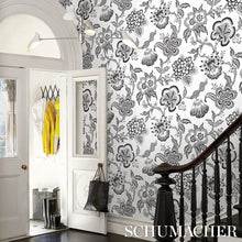 Load image into Gallery viewer, Hothouse Flowers Silhouette Wallpaper in an interior setting